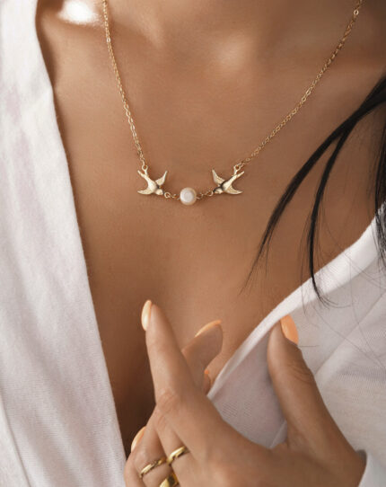 Pearl Bird Necklace